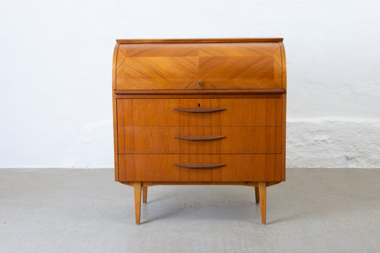 1960s roll top secretary in teak