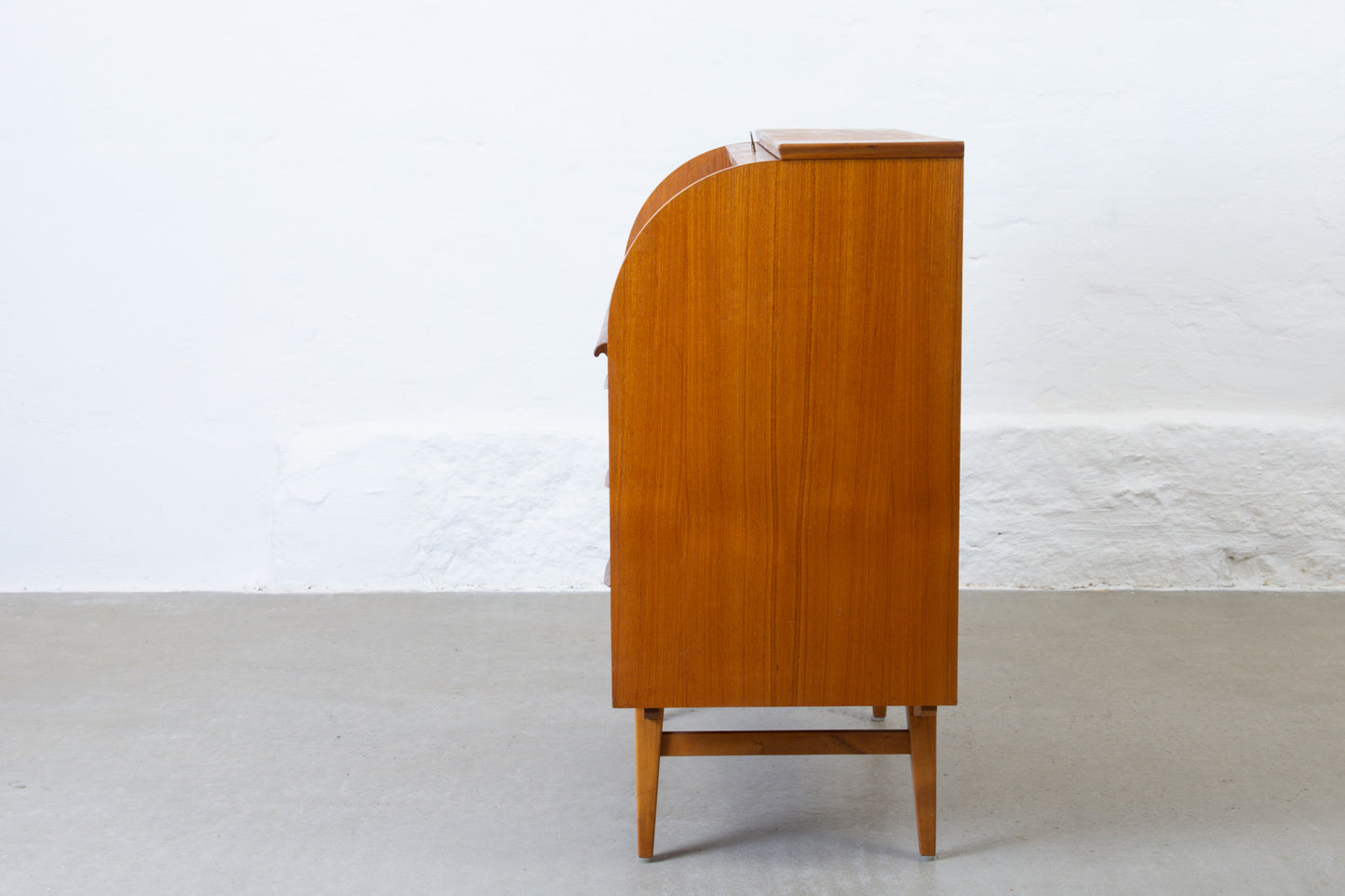 1960s roll top secretary in teak