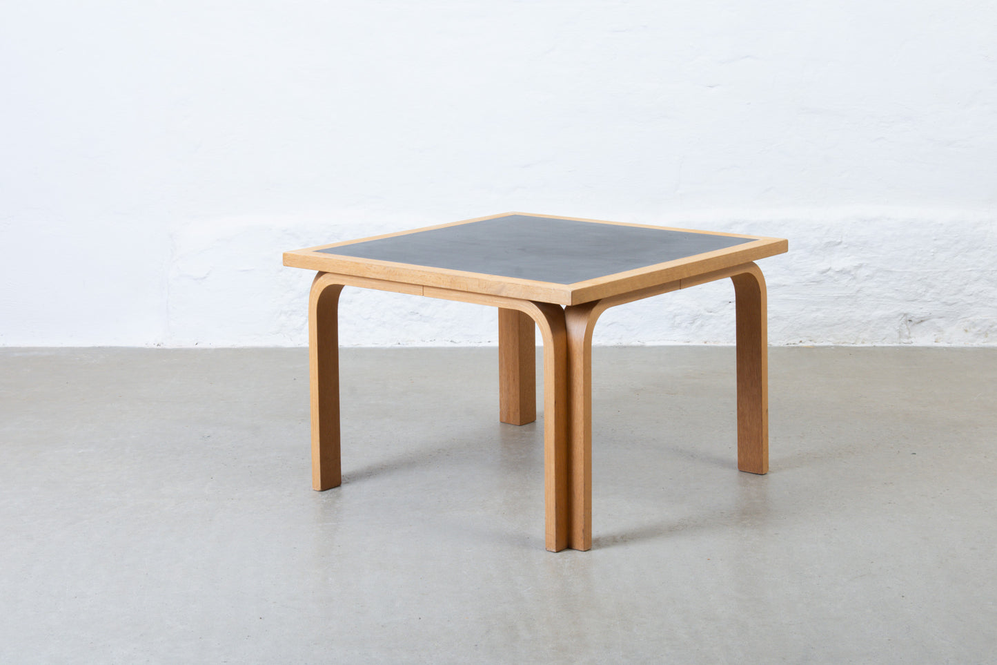 1980s beech + laminate side table by Magnus Olesen