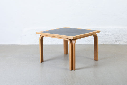 1980s beech + laminate side table by Magnus Olesen
