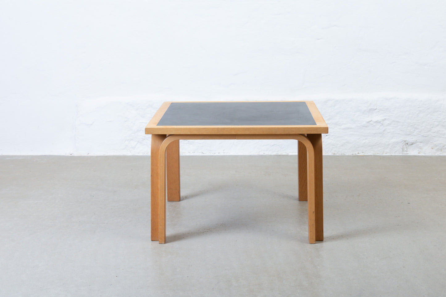 1980s beech + laminate side table by Magnus Olesen