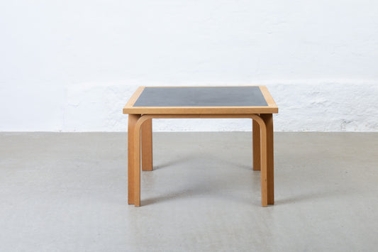 1980s beech + laminate side table by Magnus Olesen