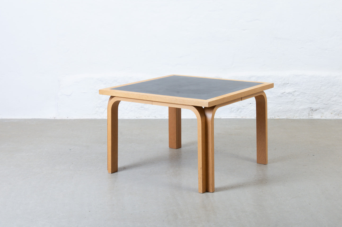 1980s beech + laminate side table by Magnus Olesen