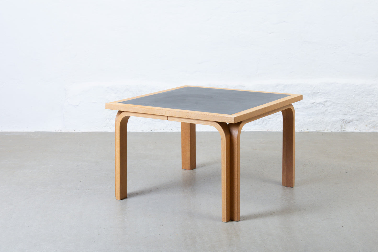 1980s beech + laminate side table by Magnus Olesen