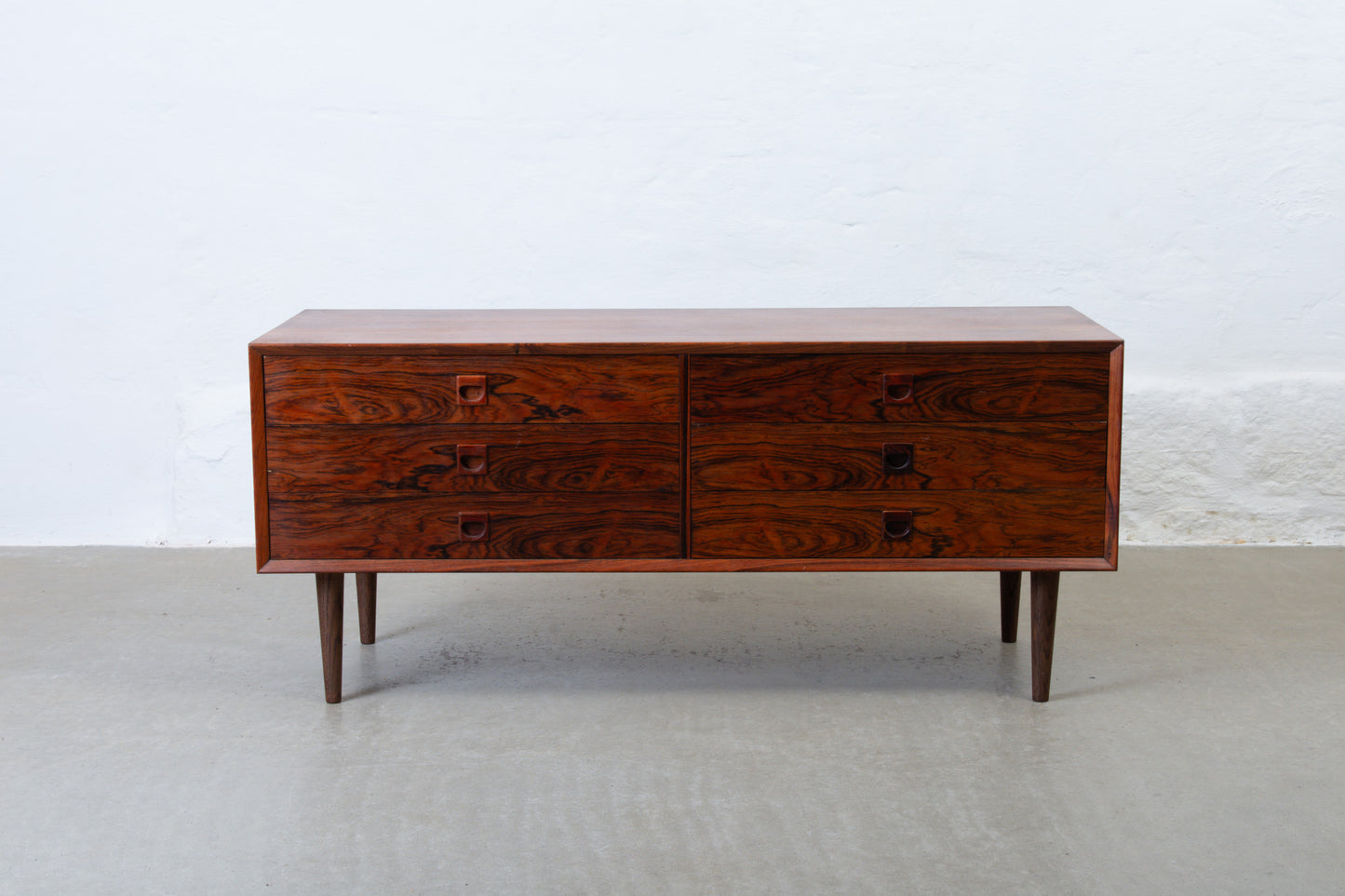 1960s low chest in rosewood by Brouer Møbelfabrik