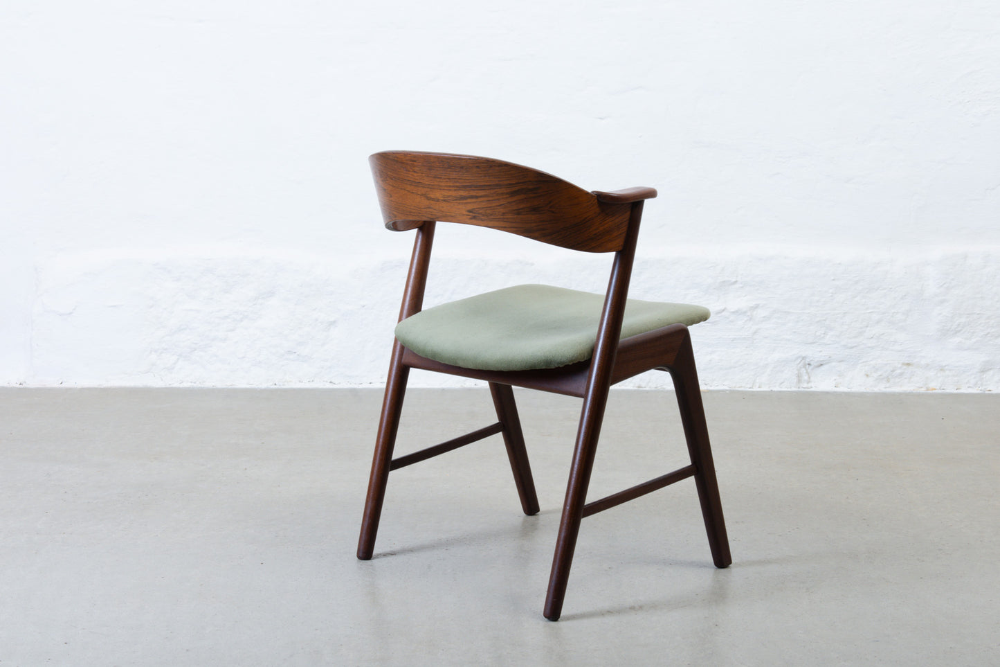 1950s set of four 'KS 21' dining chairs in rosewood + teak