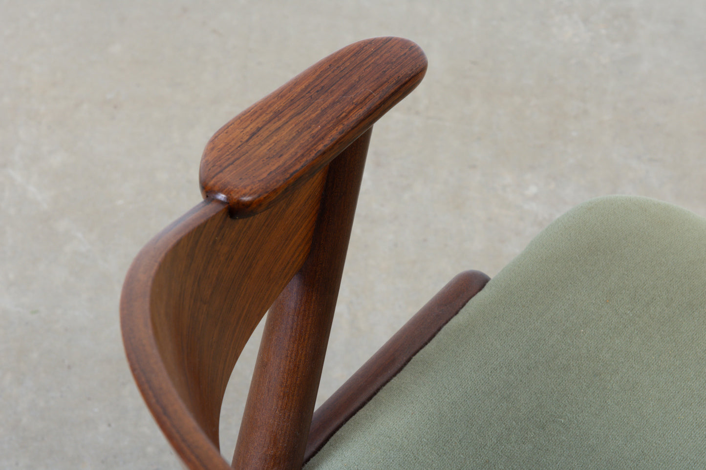 1950s set of four 'KS 21' dining chairs in rosewood + teak