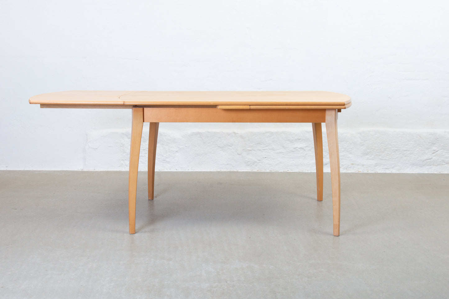 1990s extending dining table in beech