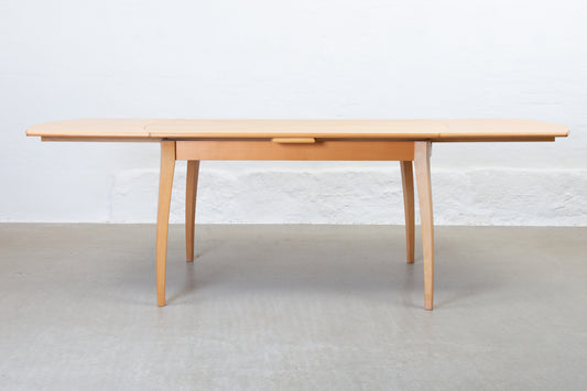 1990s extending dining table in beech
