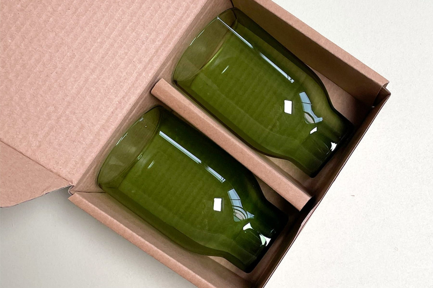 Pack of two water glasses by Studio About - Green