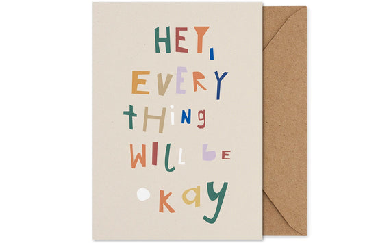 Everything Okay art card by Helena Ravenne - A5