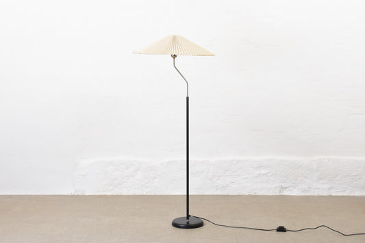 1980s Danish floor lamp with concertina shade