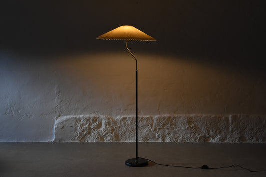 1980s Danish floor lamp with concertina shade