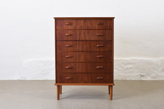 1950s teak chest of drawers