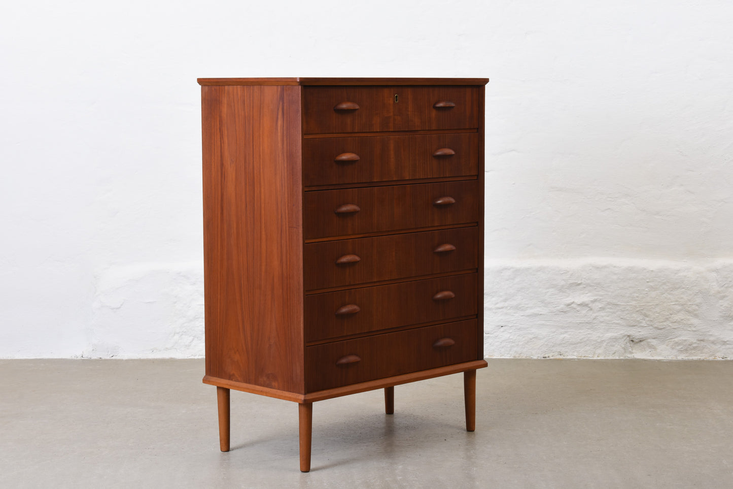 1950s teak chest of drawers