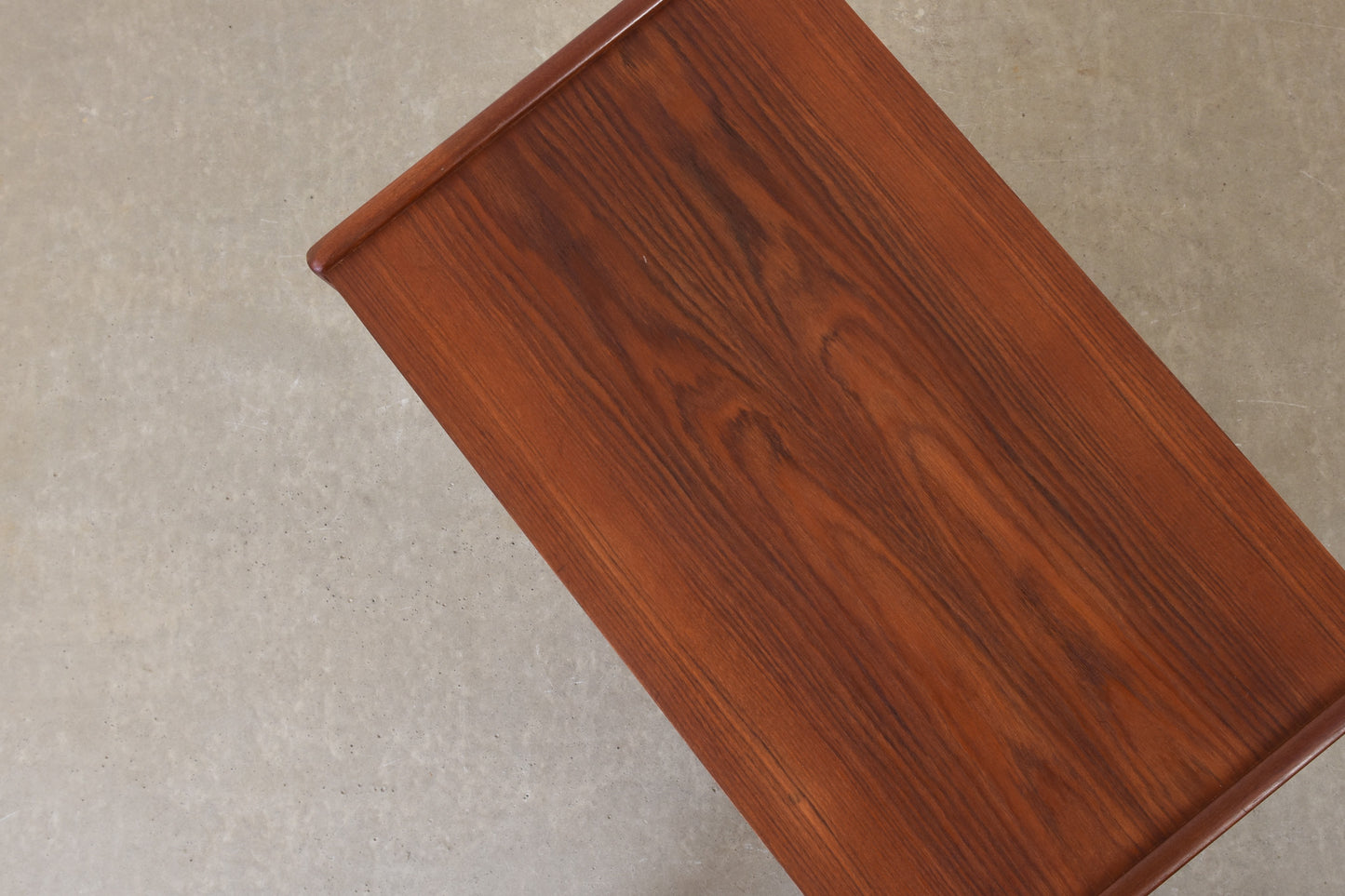 1960s teak chest of drawers with inset handles