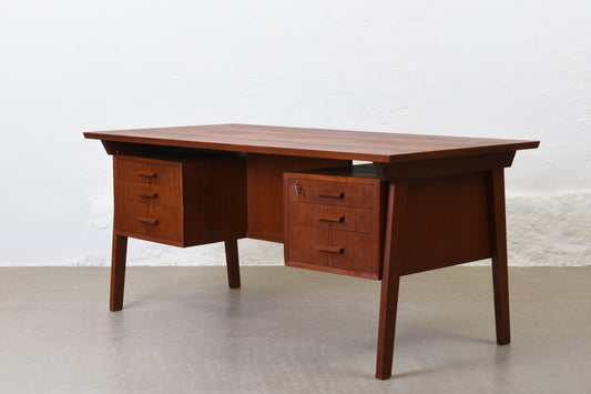 1960s teak executive desk