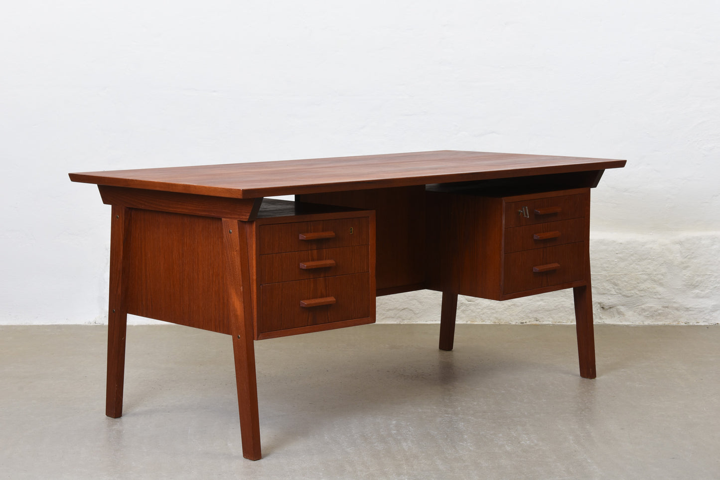 1960s teak executive desk