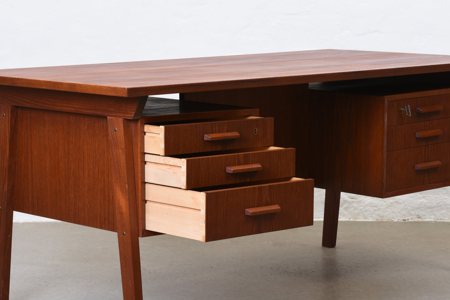 1960s teak executive desk