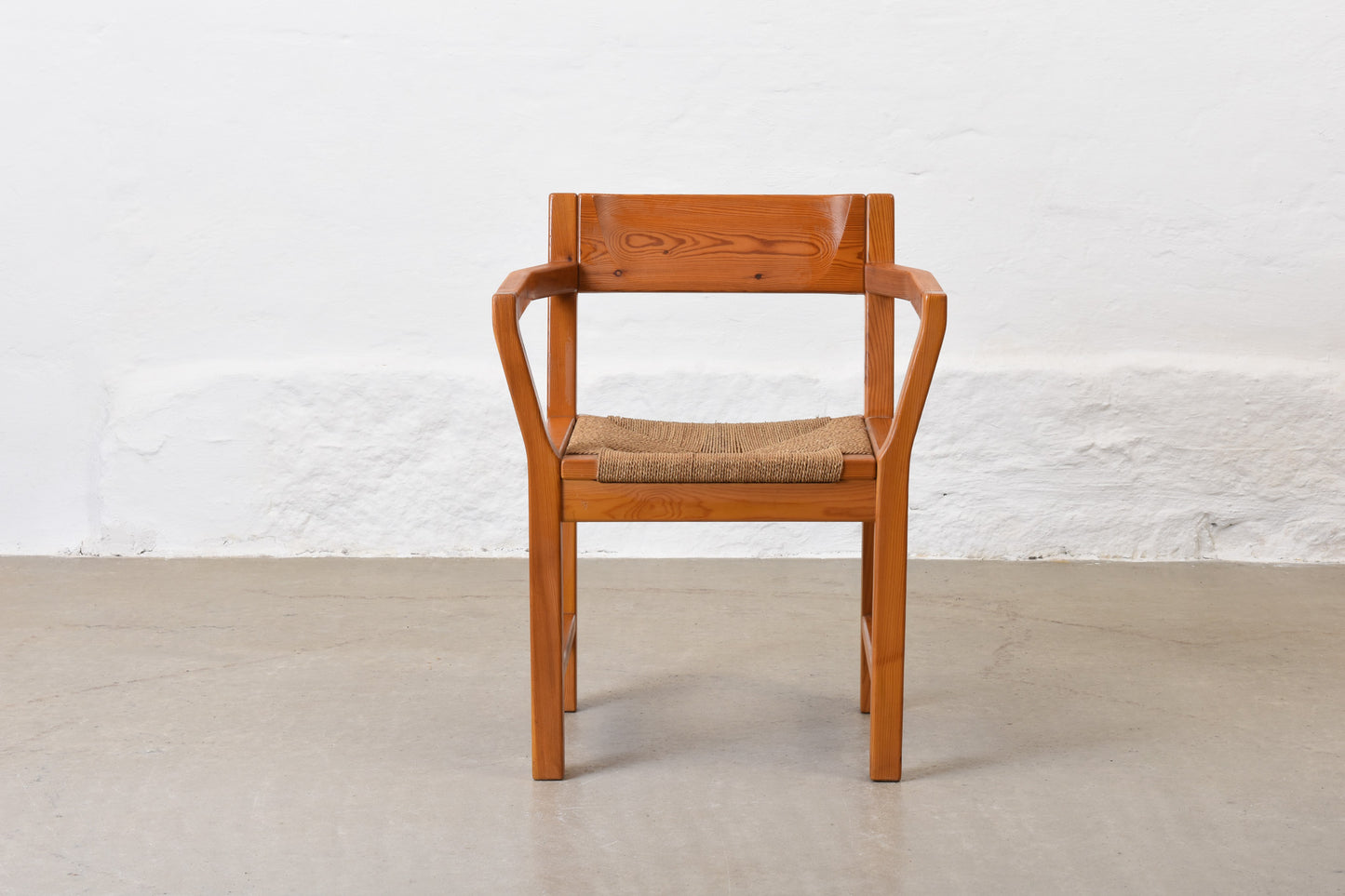 1970s pine armchair by Tage Poulsen