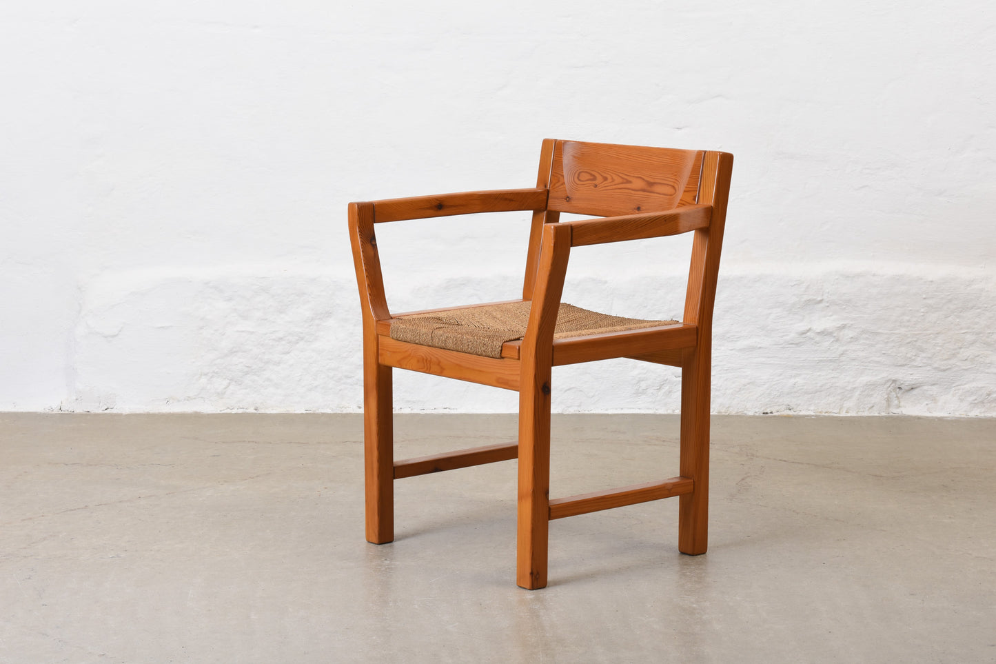 1970s pine armchair by Tage Poulsen