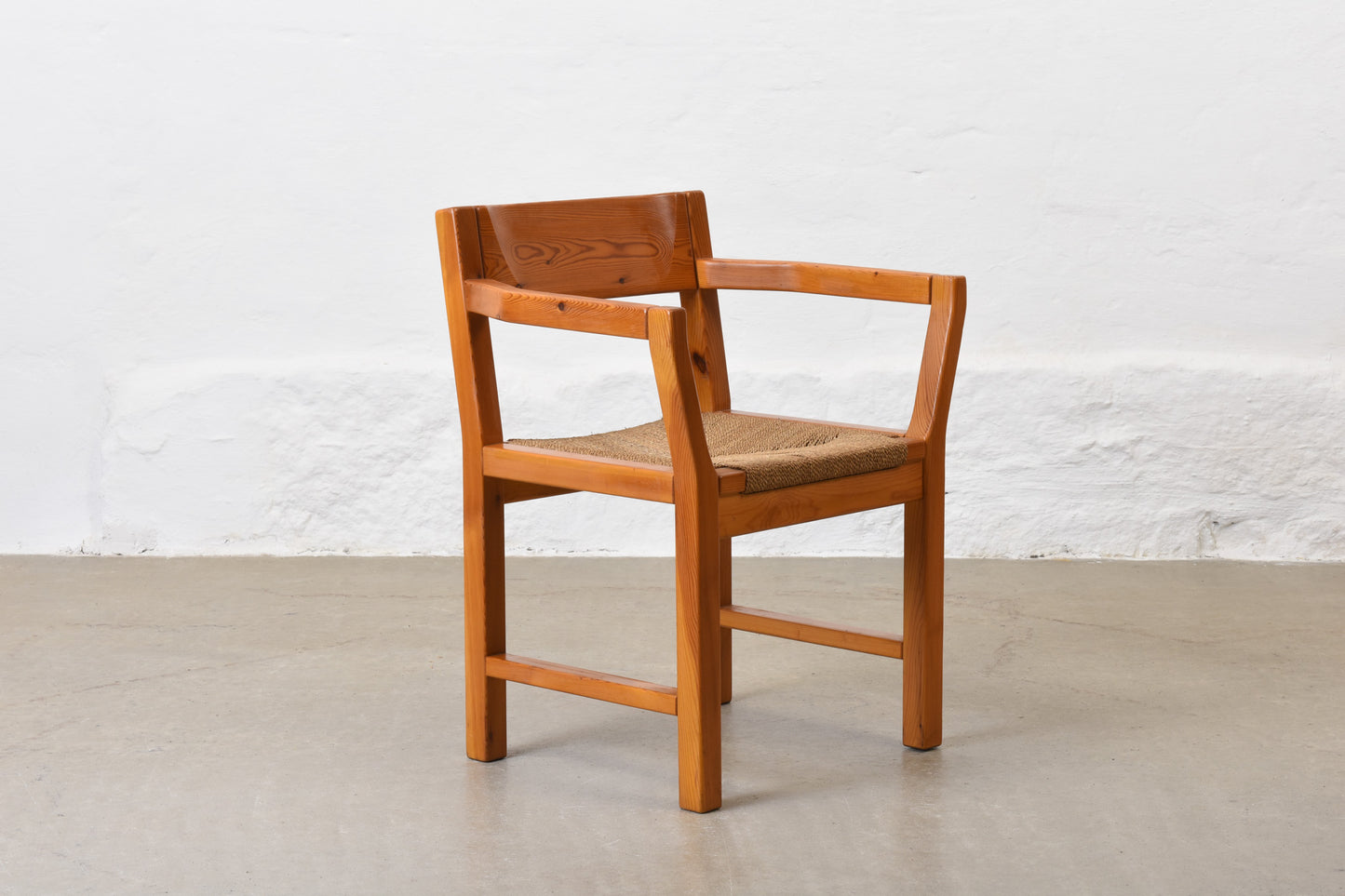 1970s pine armchair by Tage Poulsen