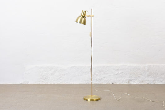 1970s Swedish brass floor lamp