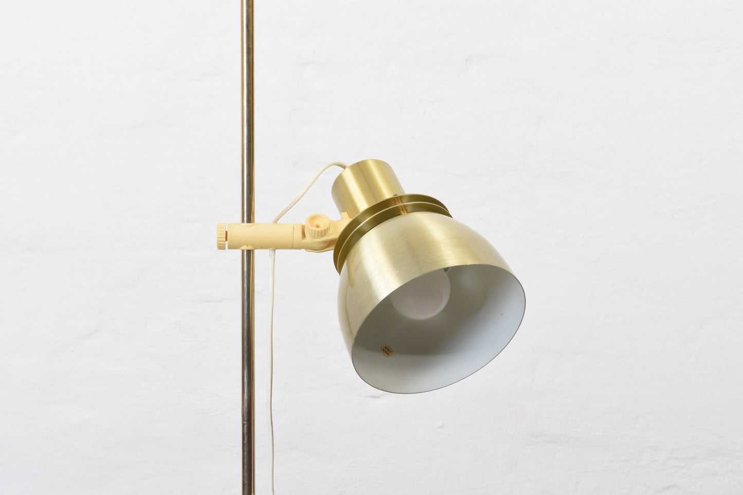 1970s Swedish brass floor lamp