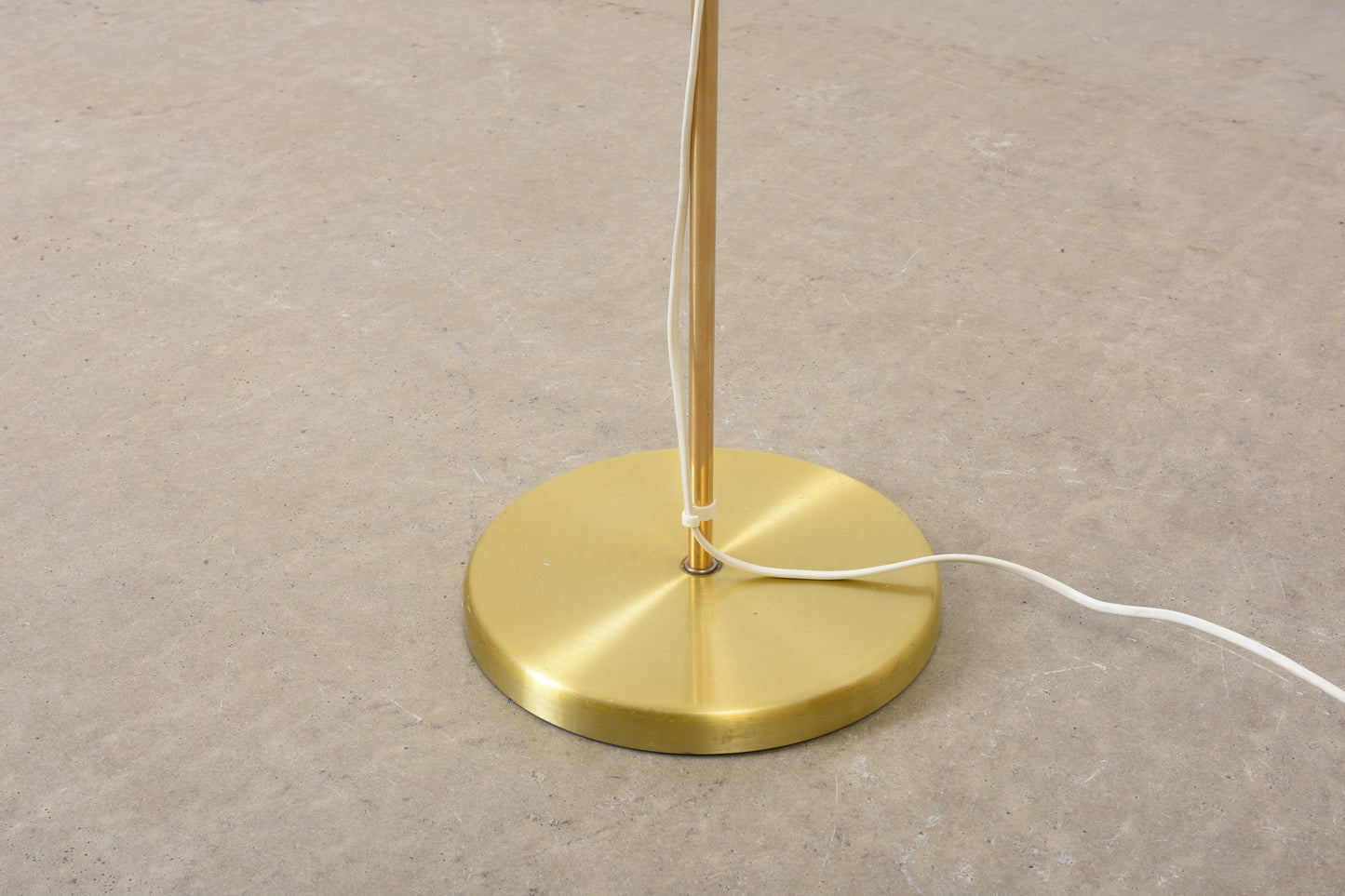 1970s Swedish brass floor lamp