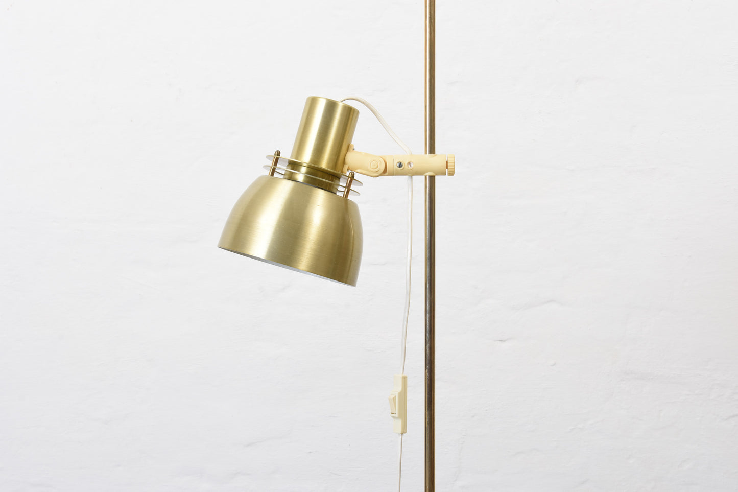 1970s Swedish brass floor lamp