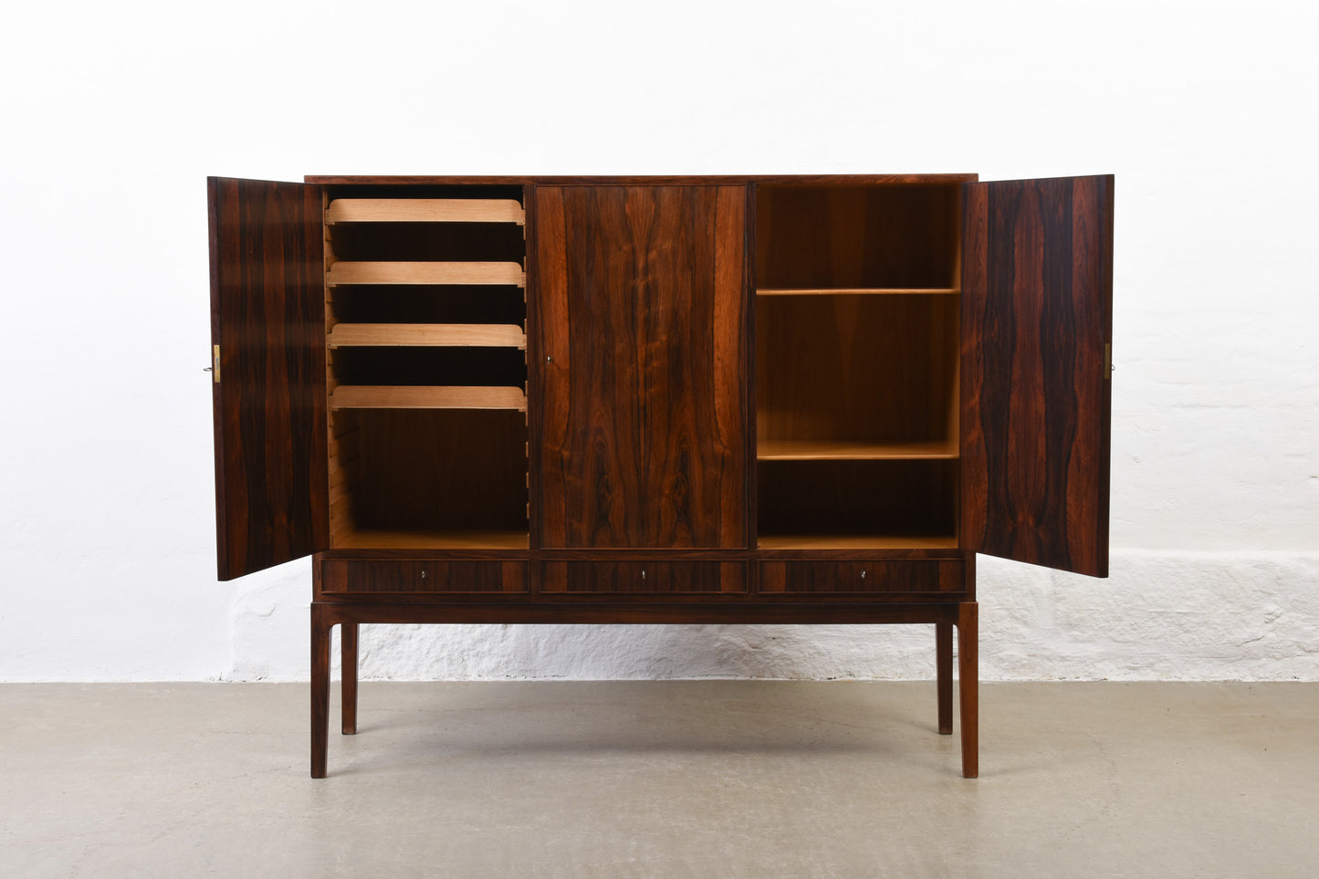 1960s rosewood storage cabinet by Ole Wanscher