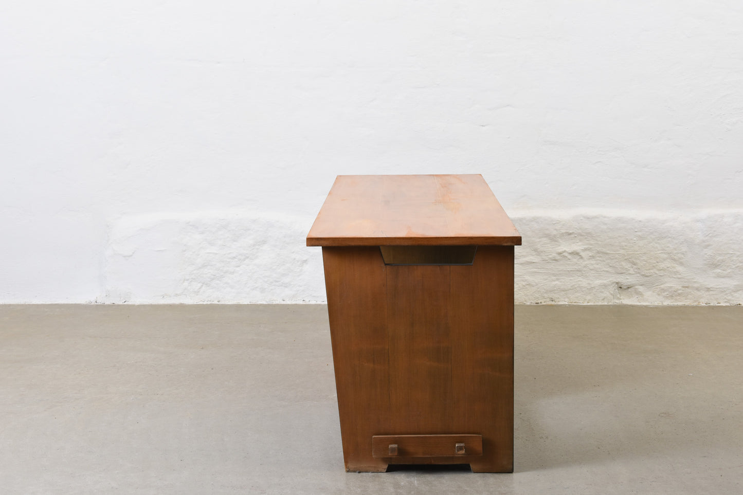 1960s low storage cabinet in beech