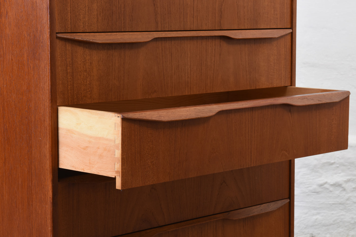 1960s teak chest of seven drawers