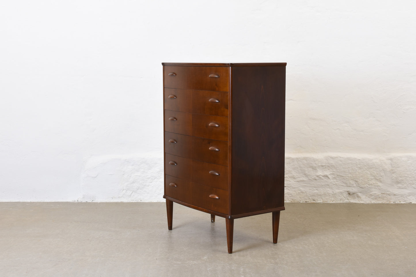 1950s chest of drawers in beech