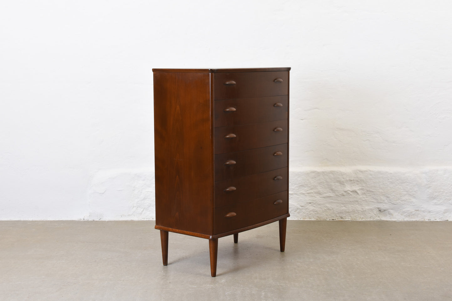 1950s chest of drawers in beech