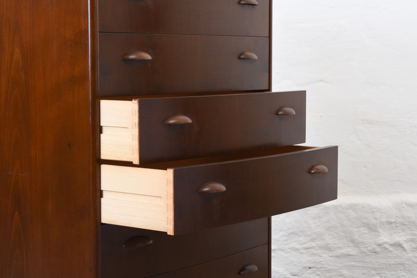 1950s chest of drawers in beech