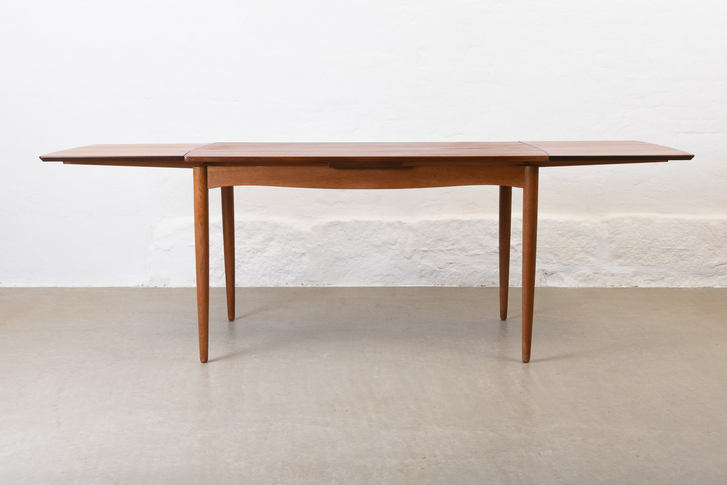 1960s extending teak + oak dining table