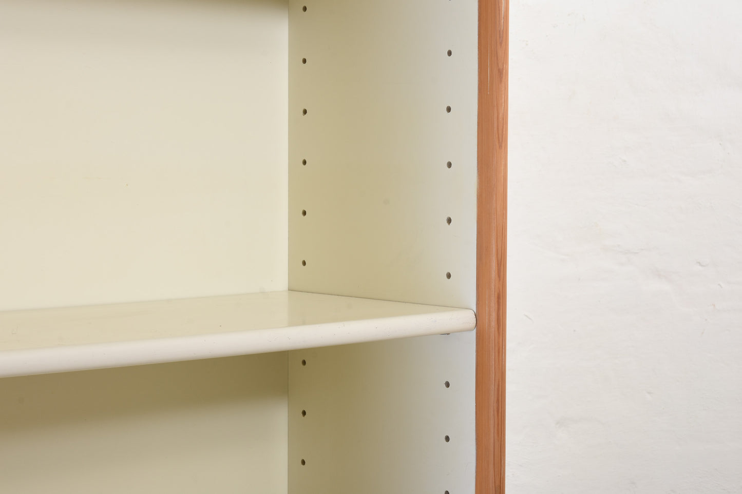 Two available: 1970s Danish bookshelf with pine trim