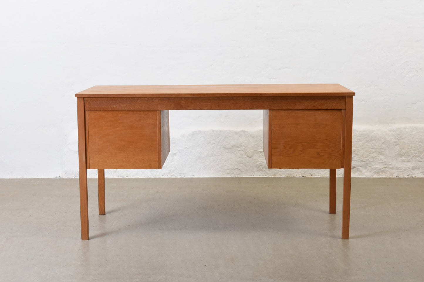 1970s oak desk by Domino Møbler