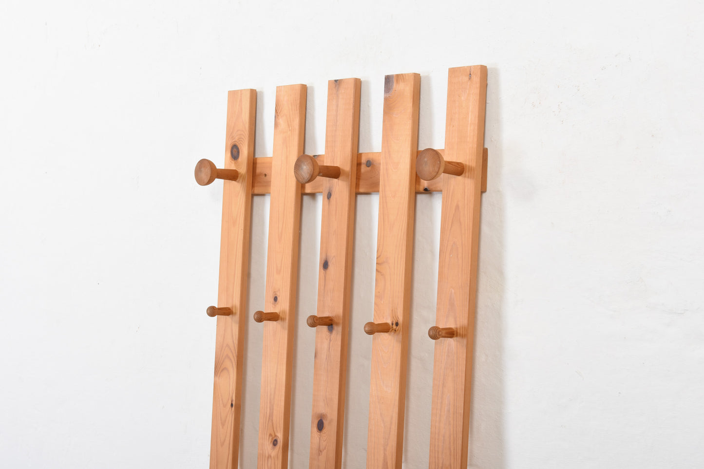 1970s pine coat rack