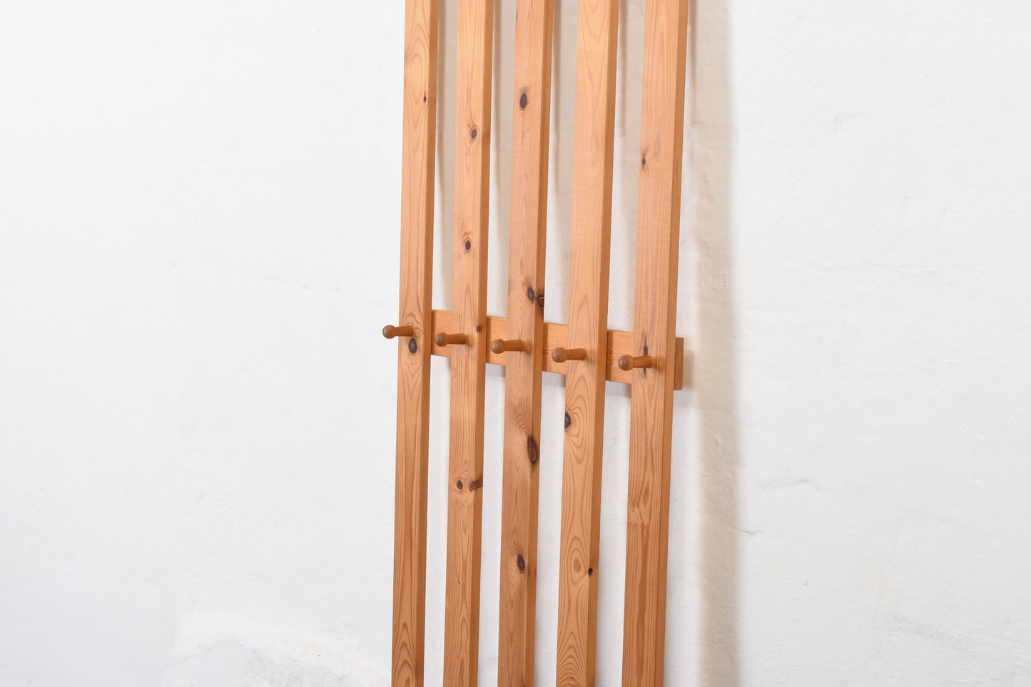 1970s pine coat rack