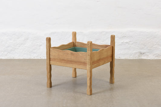 1970s oak planter by KW Møbler no. 1