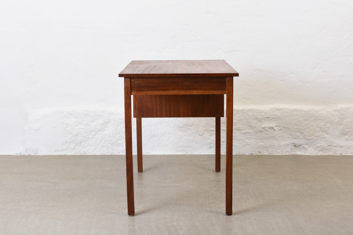 1960s single pedestal desk in teak