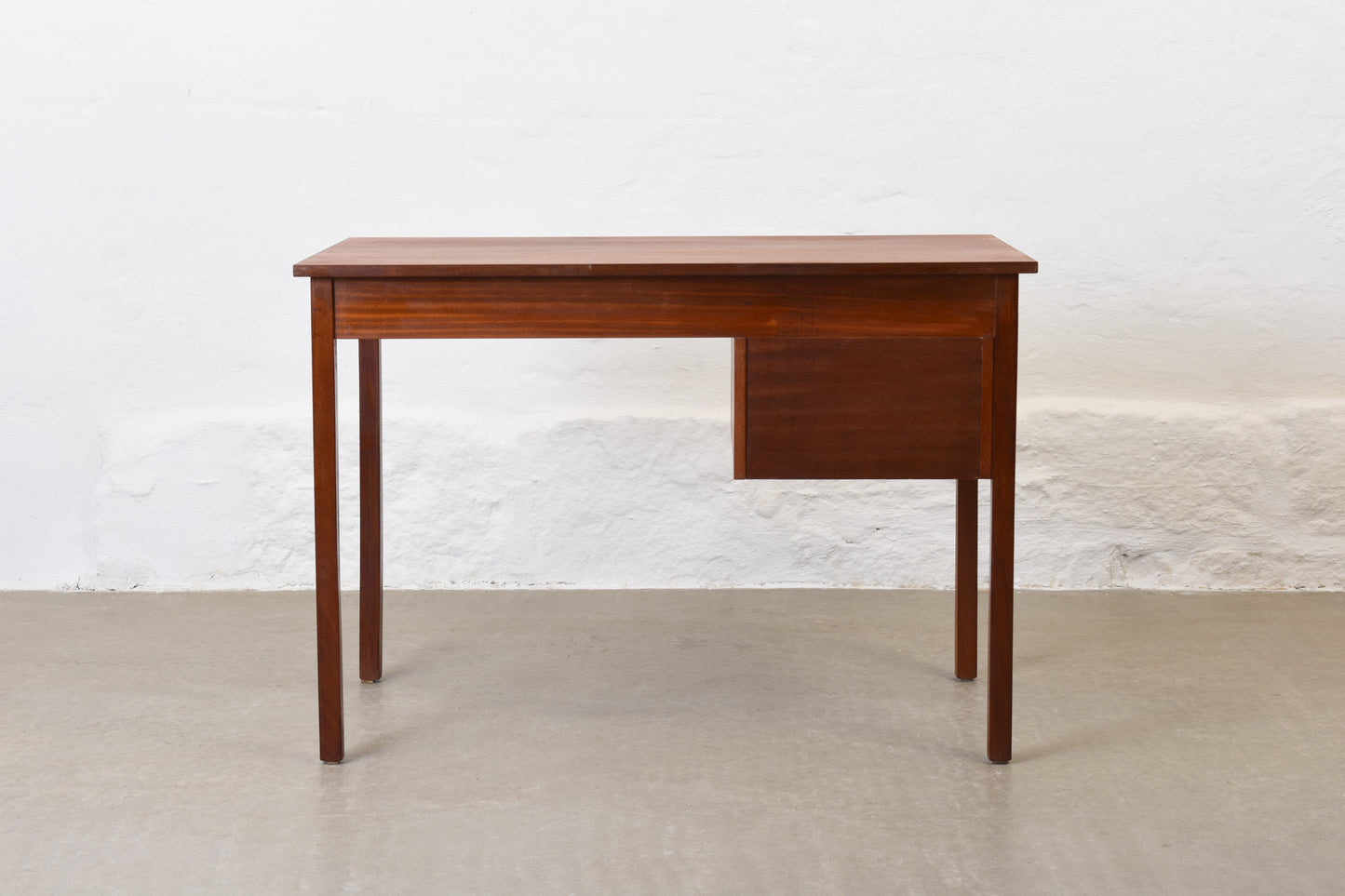 1960s single pedestal desk in teak