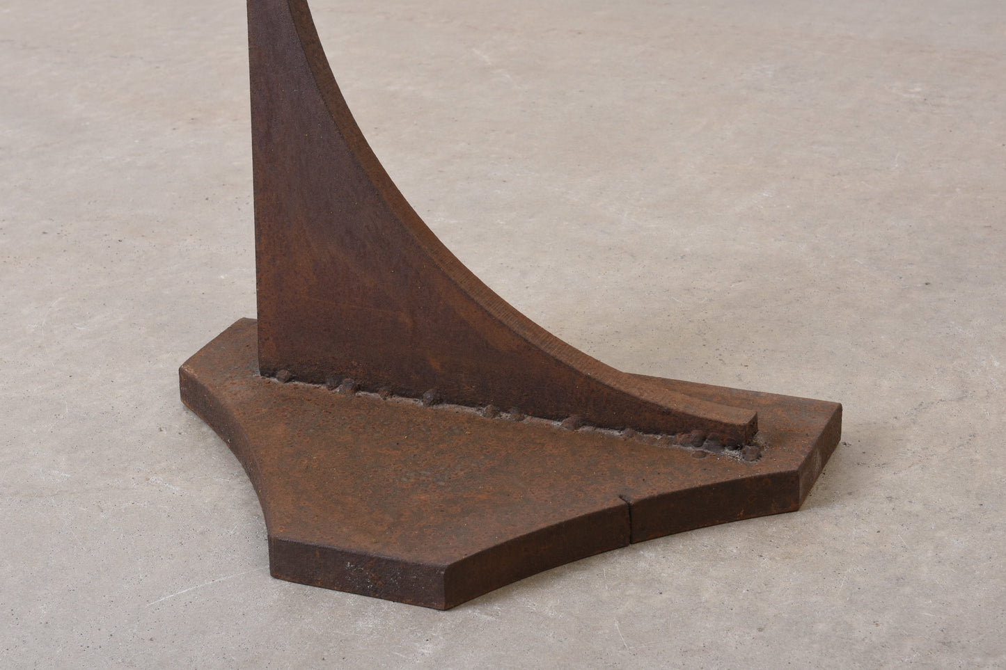 1960s abstract cast iron sculptures