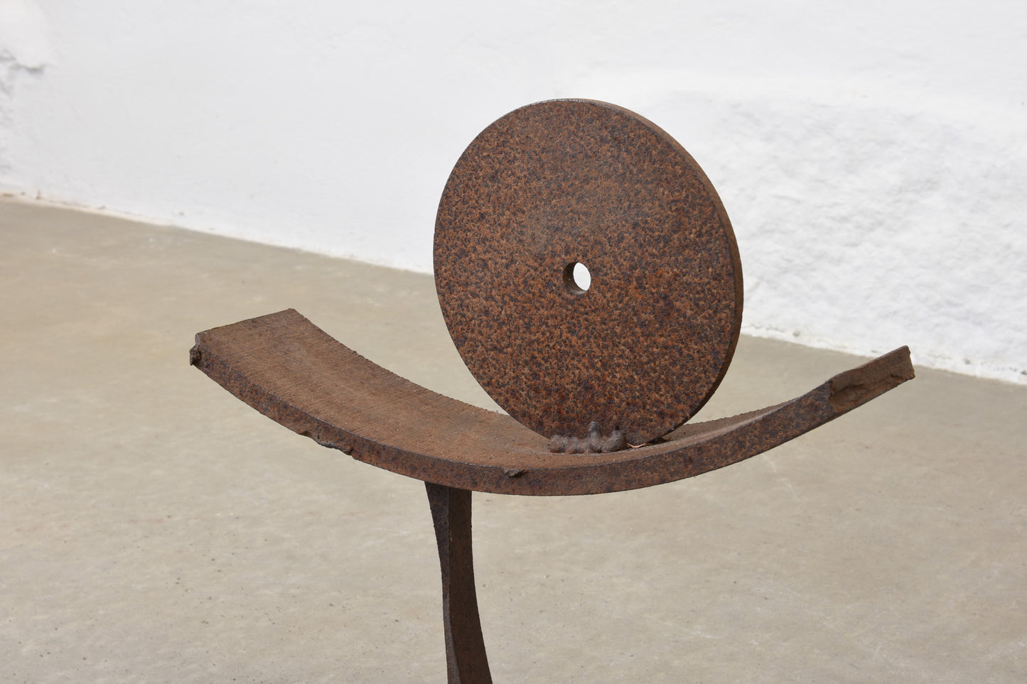 1960s abstract cast iron sculptures