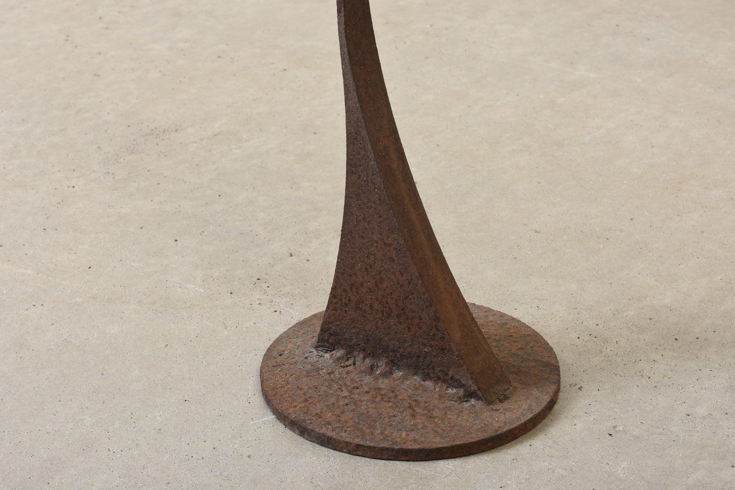 1960s abstract cast iron sculptures