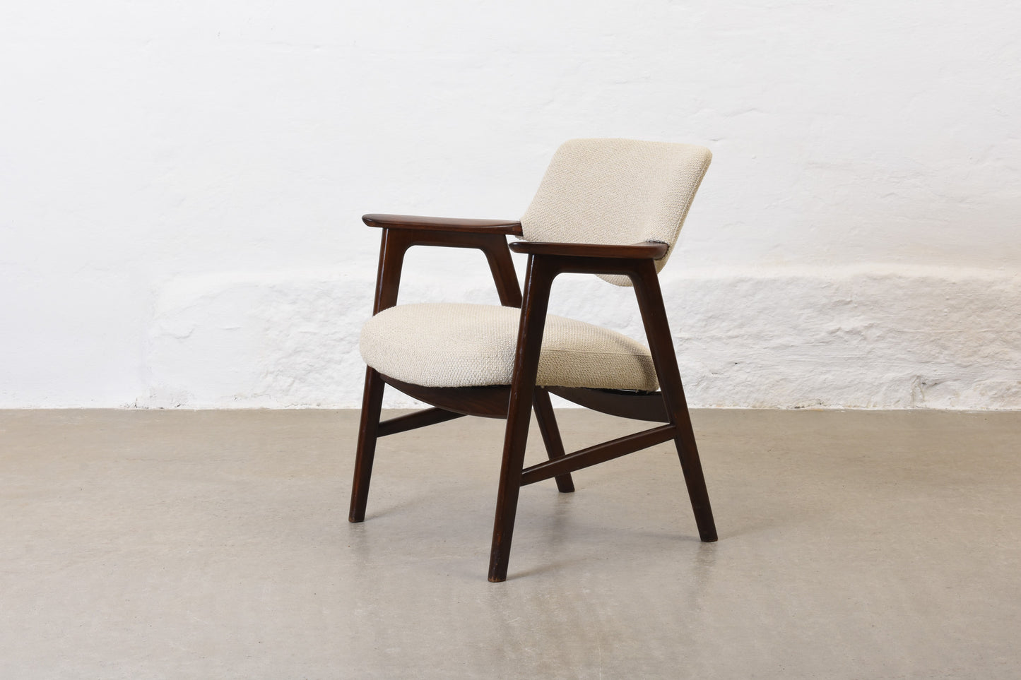 Newly reupholstered: 1960s rosewood occasional chair by Erik Kirkegaard