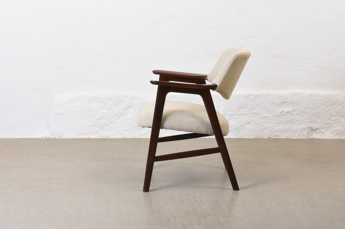 Newly reupholstered: 1960s rosewood occasional chair by Erik Kirkegaard