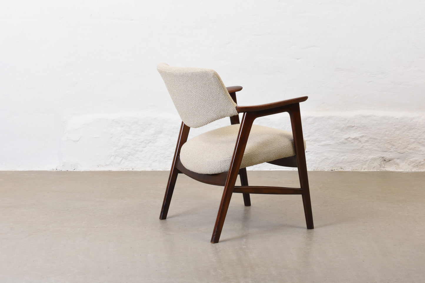 Newly reupholstered: 1960s rosewood occasional chair by Erik Kirkegaard